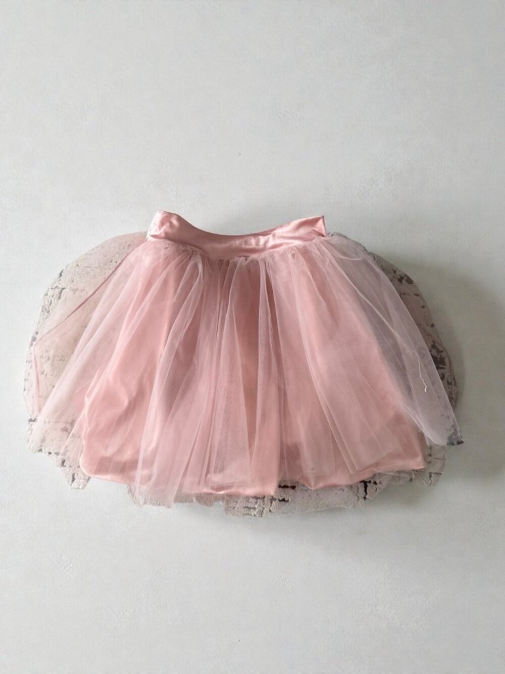 LIGHT PINK Tulle A Line Full Skater Ballet Skirt Size Small